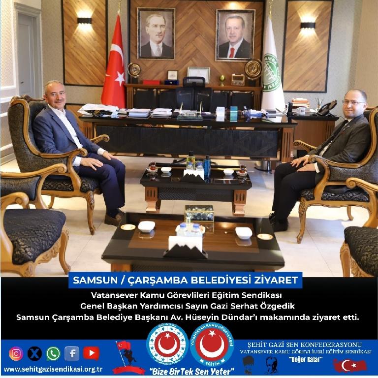 Samsun Çarşamba Belediyesine Ziyaret 