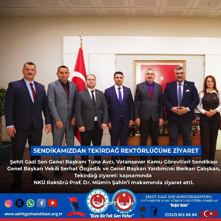 Tekirdağ NKÜ Rektörlüğü Ziyareti