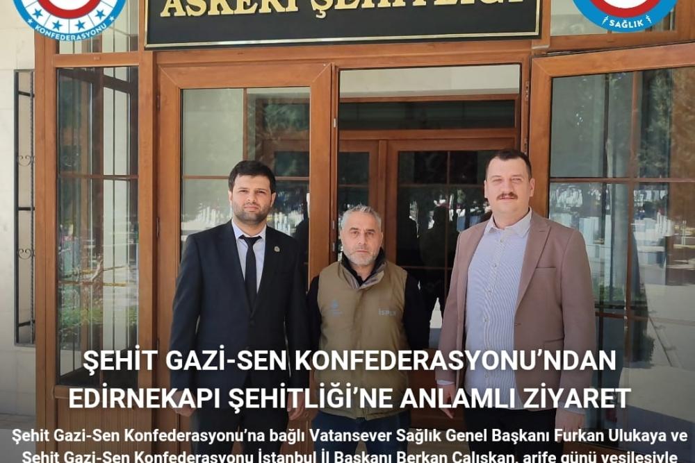 Vatansever Kamu Görevlileri Eğitim Sendikası’ndan Edirnekapı Şehitliği’ne Anlamlı Ziyaret